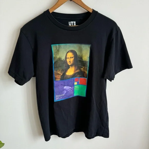 Uniqlo Peter Saville Louvre Mona Lisa T-Shirt Small Size Limited Edition - Picture 2 of 8
